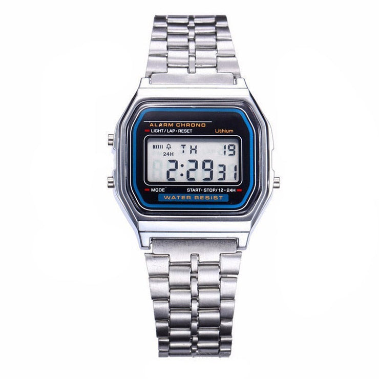 Digital Watches For Men Sports Waterproof Bracelet Clock Gold