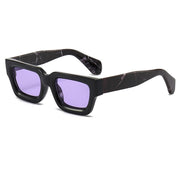 Retro Small Sunglasses for Women Men Vintage Chunky Square Thick