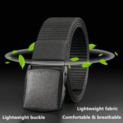 Men Nylon Webbing Belts Canvas Casual Fabric Tactical Belt Quality