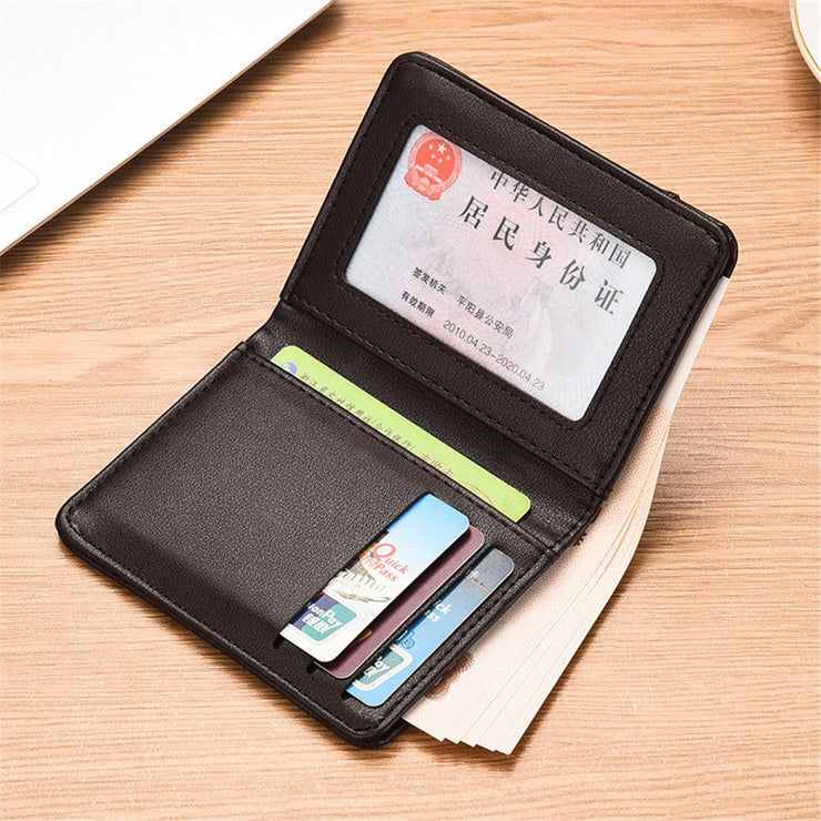 Super Slim Soft Wallet PU Leather Mini Credit Card Wallet Purse Card Holders