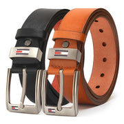 High Quality Men Belt Alloy Square Buckle Male PU Leather Belt Men Male Strap