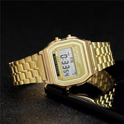 Digital Watches For Men Sports Waterproof Bracelet Clock Gold