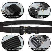 Men Belt Outdoor Hunting Tactical Belt Multi-Function Buckle Nylon Belt