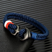 Bracelets Men Double strand Nautical Surfer Waterproof Rope Bracelet