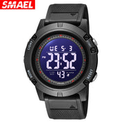 Fashion Digtial Sports Watch for Men Waterproof LED Back Light Stopwatch