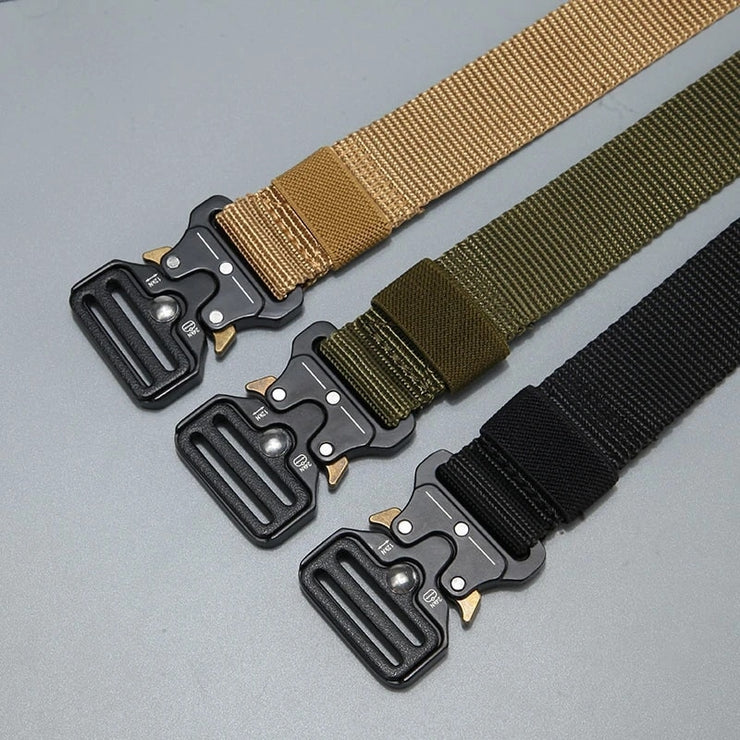 Men Belt Outdoor Hunting Tactical Belt Multi-Function Buckle Nylon Belt