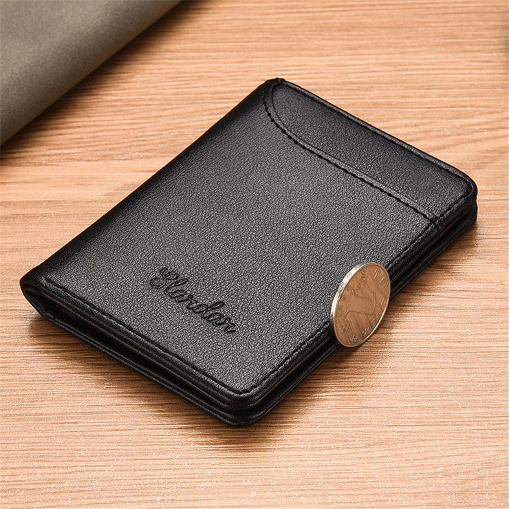 Super Slim Soft Wallet PU Leather Mini Credit Card Wallet Purse Card Holders