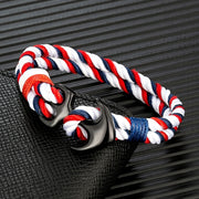 Bracelets Men Double strand Nautical Surfer Waterproof Rope Bracelet