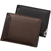 Men's Wallet Short Multi-function Fashion Casual Draw Card Wallet