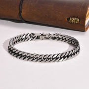 Vnox Chunky Retro Cuban Chain Bracelets for Men, Vintage Antique