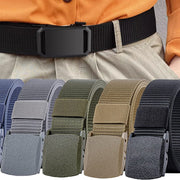 Men Nylon Webbing Belts Canvas Casual Fabric Tactical Belt Quality