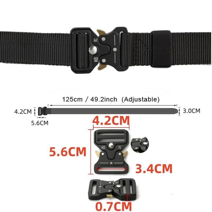 Men Belt Outdoor Hunting Tactical Belt Multi-Function Buckle Nylon Belt